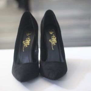 Fashion Nova Black Block Heel Pump